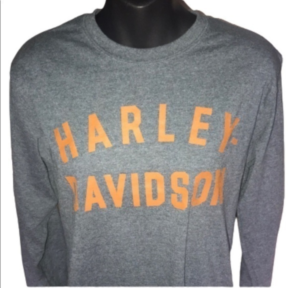 Harley Davidson dark gray long sleeve shirt NWOT from Harley Museum Milw size S
